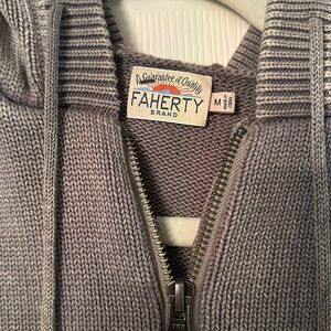 Faherty Men's Zip Up Sweater Hoodie